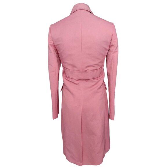 EXPRESS Trench Blazer Rain Topper Coat Pink Mid Length Womens XS Career EUC - Picture 2 of 12